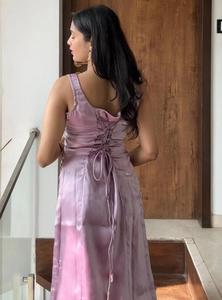 ชุดผ้าไหมลายลาเวนเดอร์ จิมี ซิลค์ 3 ชิ้น สไตล์ชาติพันธุ์ |   ชุดคุर्ติปักลายหนักพร้อมกางเกงปาลาซโซ่และเสื้อโค้ทยาวแบบมีประกาย เหมาะสำหรับงานอีด - Product Image 4