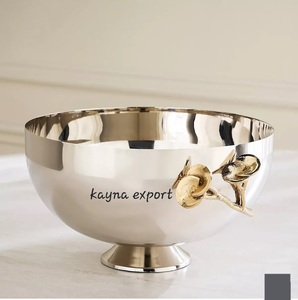 Bol décoratif de luxe en métal poli, design corail, pour chocolats, panier cadeau de mariage, bol décoratif pour cadeaux - Product Image 6