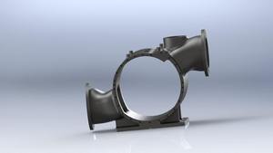 Boîtier de volute ou de conduit en Y pour pompe ou souffleur Yogi Engineering en fonte/aluminium/acier inoxydable Modèle de pompe 01 - Product Image 5