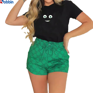 Conjunto Deportivo de Verano Estilo Hip Hop para Mujer, Ecológico, de Secado Rápido, Transpirable, Informal, Camiseta Corta hasta la Rodilla, Estilo Vintage - Product Image 1