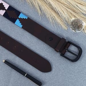 Horse Riding Polo Leather <b>Belt</b> Simple Style Classic Design Equine Polo <b>Belt</b> Easy To Clean Durable Riding Accessory - Product Image 6