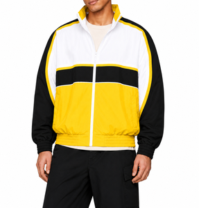 Custom Logo Men Windbreaker <b>Tracksuit</b> Set Nylon Jacket Cargo Pants OEM Wholesale - Product Image 1
