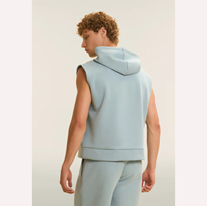 Sudadera sin mangas personalizada 2026 para hombre, oversize, anti-bolitas, 520 GSM, de felpa francesa, poliéster, para gimnasio, fitness y uso urbano. - Product Image 3