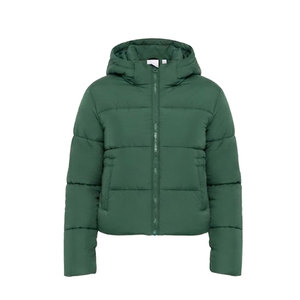 Modern <b>Women</b> Cropped Puffer <b>Jacket</b> With Adjustable Details <b>Lightweight</b> Outerwear For Winter Fashion And Urban Lifestyle - Product Image 1