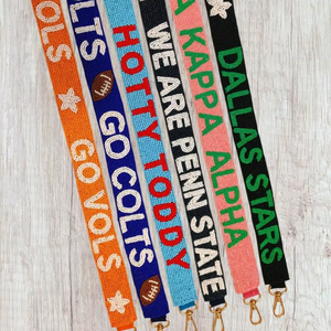 Handmade Seed Beaded Purse <b>Strap</b> Adjustable Cow Print <b>Strap</b> belt Customizable Full Purse <b>Strap</b> <b>shoulder</b> bag multi color beaded - Product Image 1