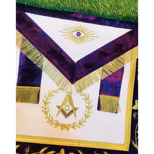 Delantal Masónico Morado de Alta Calidad - Product Image 4