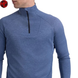 Sweat à capuche zippé 1/4 personnalisé avec logo de haute qualité, unisexe, polyester/coton, respirant, anti-UV, séchage rapide, performance sportive - Product Image 5