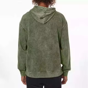 Sweat à capuche unisexe élégant en molleton délavé, 100 % coton, coupe ajustée, respirant, écologique, séchage rapide, couleurs personnalisables, haute qualité - Product Image 3