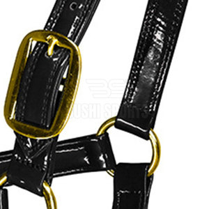 Bridon de cheval de haute qualité en cuir véritable avec rembourrage doux, bridon de saut pour cheval fabriqué au Pakistan - Product Image 6