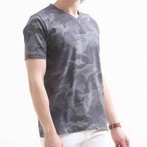 Camiseta de cuello en V de tacto suave con tela transpirable y ajuste cómodo para uso diario, camiseta de cuello en V de alto rendimiento - Product Image 3