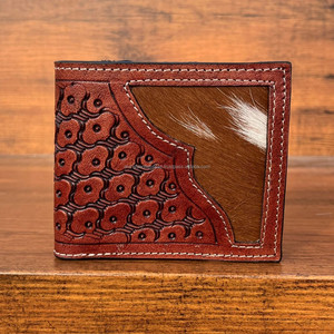 กระเป๋าสตางค์หนังยาวมีซิปสำหรับผู้ชายกระเป๋าสตางค์หนังวัวสีน้ำตาลแฟชั่นมาใหม่ - Product Image 2