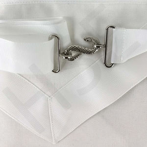 Tabliers d'apprenti de la franc-maçonnerie Plan Blanc-HSE - Product Image 5