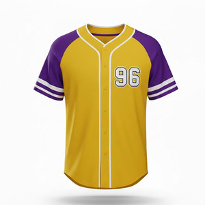 Maillot de baseball pour hommes, design sportif personnalisé, tissu respirant, parfait pour les entraînements, les matchs et les activités d'équipe - Product Image 5