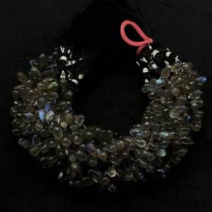 Natural Labradorite Faceted Teardrop Shape Gemstone <b>Beads</b> Strands 4 to 9mm <b>Loose</b> <b>Beads</b> for Jewelry Making Wholesale Bulk Factory - Product Image 3