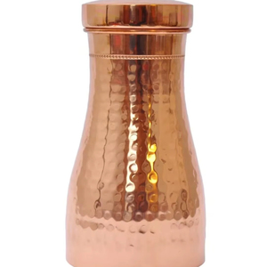 OTSAK Vintage Hammered Pure Copper Eco-Friendly <b>Large</b> Capacity Portable Wellness Sugar <b>Pot</b> for Home Office Use 950ml 32oz - Product Image 4