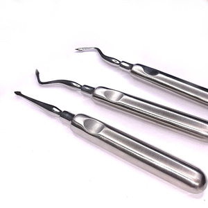 Juego de 3 Elevadores Dentales Eléctricos de Acero Inoxidable, Herramientas Curvas para Extracción de Raíces, Kit de Instrumentos Quirúrgicos para Dentistas, CE - Product Image 6