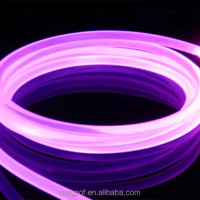 5 mm Diameter Soft Side Glow RGB LED Flexible Material Battery Operated Plastic Decorative Lamp Factory Wholesale Optical Light
