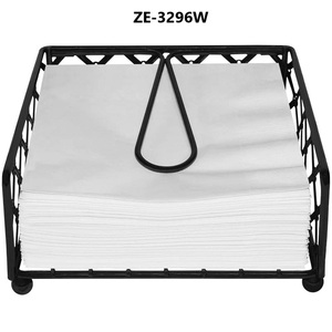 Modern Handmade Eco-Friendly Metal Wire Napkin Holder with Embroidery 10-Piece Square Design for Commercial Use - Product Image 3