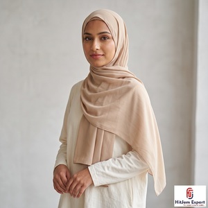 Premium Chiffon Hijab Scarf <b>Silk</b> Feel Fabric <b>Head</b> <b>Wrap</b> Shawl Custom Branding OEM ODM Supplier India - Product Image 1