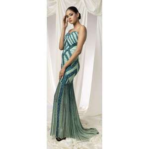 Elegant Strapless Womens Evening Gown | Long Dress Bridal Party Celebration Wear | Premium Formal India Supplier 2026 New Style - Product Image 1