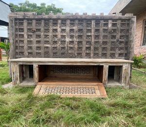 Buffet en bois multifonctionnel, meuble de rangement traditionnel pour cuisine, salle à manger, salon, chambre à coucher - Product Image 3