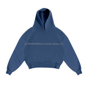 ชุดวอร์มสเวตเตอร์แบบไม่มีซิปมีฮู้ดสำหรับผู้ชายชุดวอร์มแนวสตรีทโอเวอร์ไซส์ออกแบบโลโก้ได้ตามต้องการ - Product Image 5