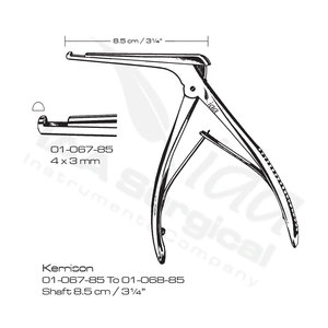 Pinzas Ferris Smith Kerrison de 18 cm de Alta Calidad con Certificación CE, Acero Inoxidable, Instrumento Médico de Neurocirugía para Uso Hospitalario - Product Image 2