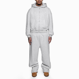 Survêtements amples personnalisés pour streetwear, avec fermeture éclair, en tissu respirant, taille élastique, coupe ample - Product Image 6