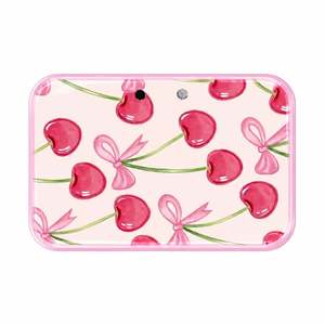 Bandeja de acrílico sostenible personalizada para extensiones de pestañas con diseño de lazo de cereza, bonita y coqueta, soporte impreso para pestañas. - Product Image 4