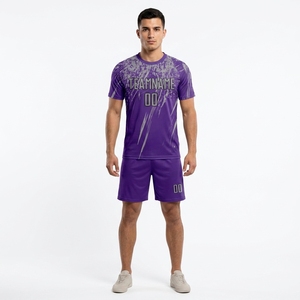 Dry Fit 100% <b>Polyester</b> Moisture-Wicking Football Jerseys Set Family Soccer Wear Custom Printing Logo Football <b>Shirt</b> Shorts Set - Product Image 4