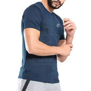 Camisetas de compresión para hombre de color sólido, ropa de verano, hechas en Pakistán. - Product Image 4
