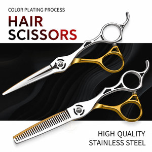 Nouvelles Ciseaux de Coiffure Personnalisables de 6 Pouces avec Logo, en Acier Inoxydable, pour Salon et Usage Domestique - Product Image 2