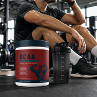 Poudre BCAA de haute puissance pour la récupération après l'entraînement, sans agglomérations, saveur tropicale, pour un style de vie actif, fournisseur ODM