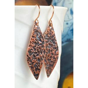 Bijoux de mode en cuivre et laiton écologiques faits à la main de qualité supérieure, design exclusif tendance, modèle 40 pour les fêtes, élégant - Product Image 3