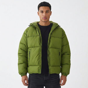 Veste matelassée personnalisée pour homme, doudoune d'hiver chaude, vêtements décontractés d'extérieur, fabricant de vêtements en gros - Product Image 4
