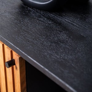 Aparador de Madera Vandana Falcon Vento con Tapa Negra para Interiores de Hogar Modernos y Elegantes - Product Image 6