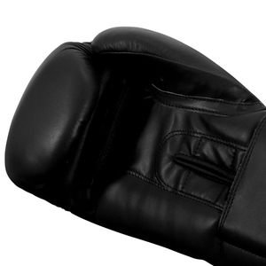 Guantes de Boxeo de Cuero Profesionales de Primera Calidad, Superventas, Súper Resistentes, Negros y Dorados, Transpirables - Product Image 5