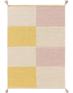 Tapis scandinave en plaid tissé à la main 100% coton |   Tapis épais à poils ras écologiques pour la décoration intérieure - Product Image 3