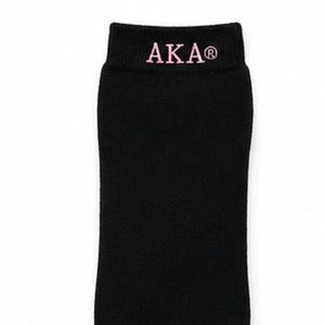AKA Anklet 3 Pack <b>Black</b> No Show <b>Socks</b> Soft Stretch Low Cut Everyday Comfort <b>Socks</b> for Women Alpha Kappa Alpha Apparel Accessory - Product Image 3
