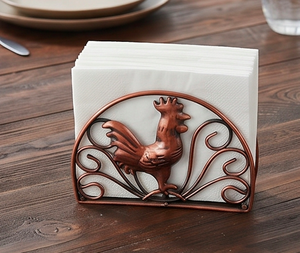 Porta Servilletas Metálico con Diseño de Gallo de Cobre, Elegante Soporte para Caja de Pañuelos, Accesorio Decorativo para Cocina y Uso en Hoteles - Product Image 5
