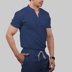 Uniformes Médicos de Verano Personalizados al por Mayor para Niños, Conjuntos de Uniformes de Enfermería de Alta Calidad con Bolsillos Laterales y Cuello en V - Product Image 3
