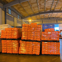 Lona de Polietileno de Primera Calidad, Tejido Liso Azul/Naranja, Resistente al Agua y al Viento, Ecológica, para Uso Agrícola, Gran Capacidad