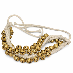 Ghungroo 25+25 <b>Bells</b> with White Cushion Pads Classical Dance Anklet <b>Bells</b> for Bharatanatyam Dance Performance Adjustable Foot Be - Product Image 2