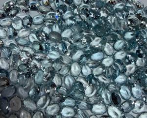 Piedra Preciosa de Aguamarina Natural AAA+++ Corte Esmeralda Ovalado 7x5MM Facetada |   Piedra de Aguamarina Azul Suelta para Joyería y Venta al por Mayor - Product Image 1