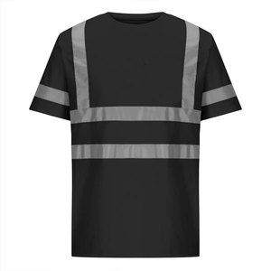 เสื้อยืดกีฬาผู้ชาย Econex สีน้ำเงินสะท้อนแสง แห้งเร็ว กันยับ ปลอดภัย มองเห็นได้ชัดเจน สำหรับงานตรวจสอบ พร้อมหน้าจอตรวจจับเข็ม - Product Image 6