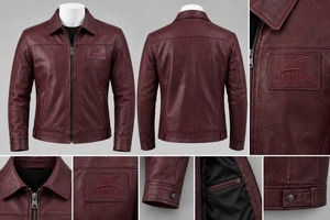 Chaqueta de Motocicleta de Cuero Vacuno Negro para Mujer, Marca Hamilo, con Cuello Plegable, Cierre de Cremallera Frontal, Lavada, Resistente al Viento, Diseño Personalizable - Product Image 2