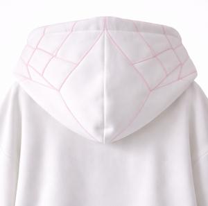 Sudadera con Capucha Unisex de Felpa de Mezcla de Algodón de 350g, Fabricada en India, con Diseño de Red de Araña y Estampado Personalizado, Lavado Ácido, Ecológica, de Fabricante OEM - Product Image 3