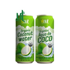 490ml Agua de coco orgánica Sin azúcar añadido Fabricante Embalaje personalizado Etiqueta privada OEM - Product Image 1