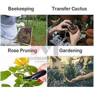 Guantes de Apicultura de Primera Calidad, Largos, con Manga Protectora de Lona y Palma de Cuero, para Inspección Segura de Colmenas y Miel - Product Image 6