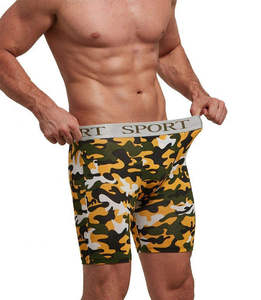 Shorts de compression taille haute pour homme, gris uni, en tricot de spandex et nylon, respirant, taille élastique, longueur capri décontractée - Product Image 3